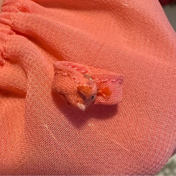 NWT RIXO Paris Silk Mini Dress in Orange Lily Metallic Coral size US 12 - Picture 5 of 8